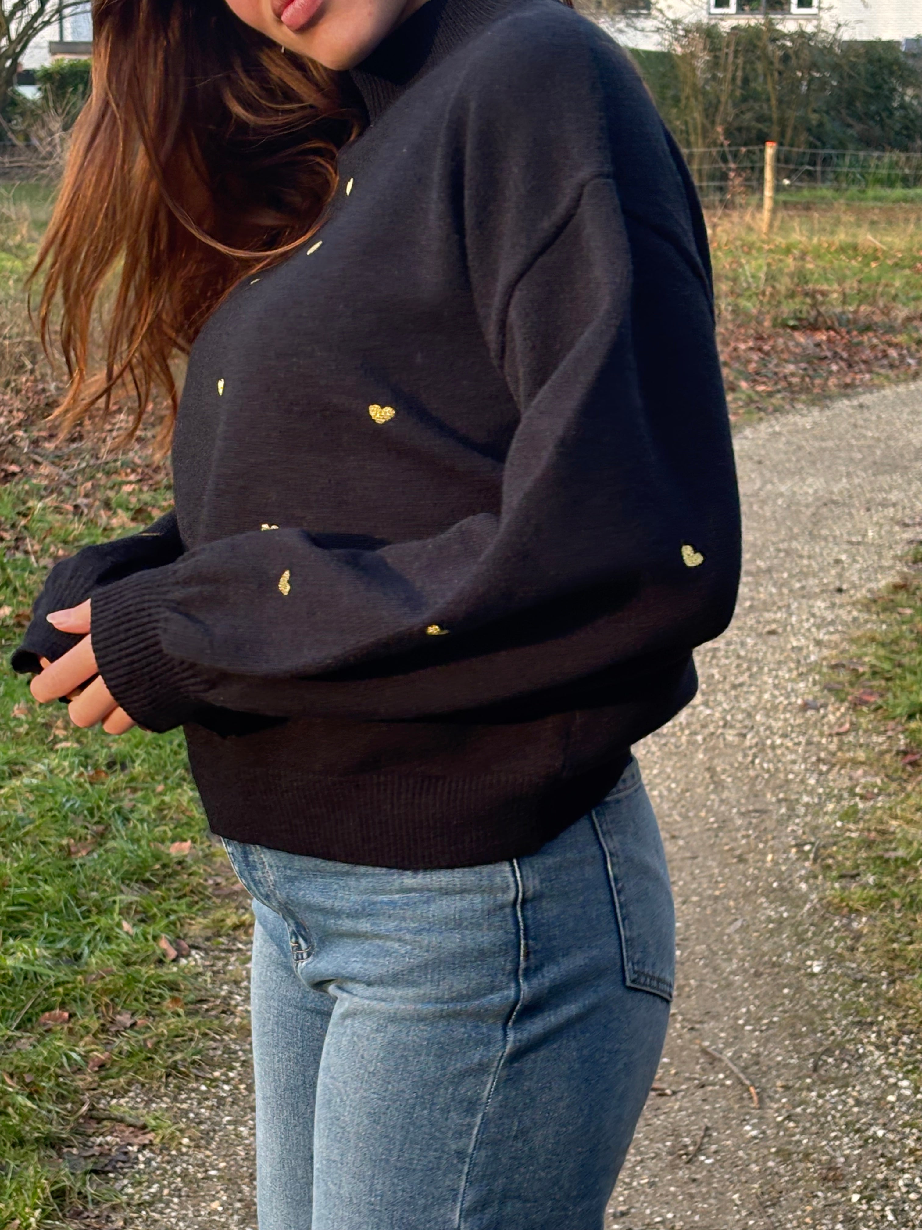 Sweetheart Sweater Black