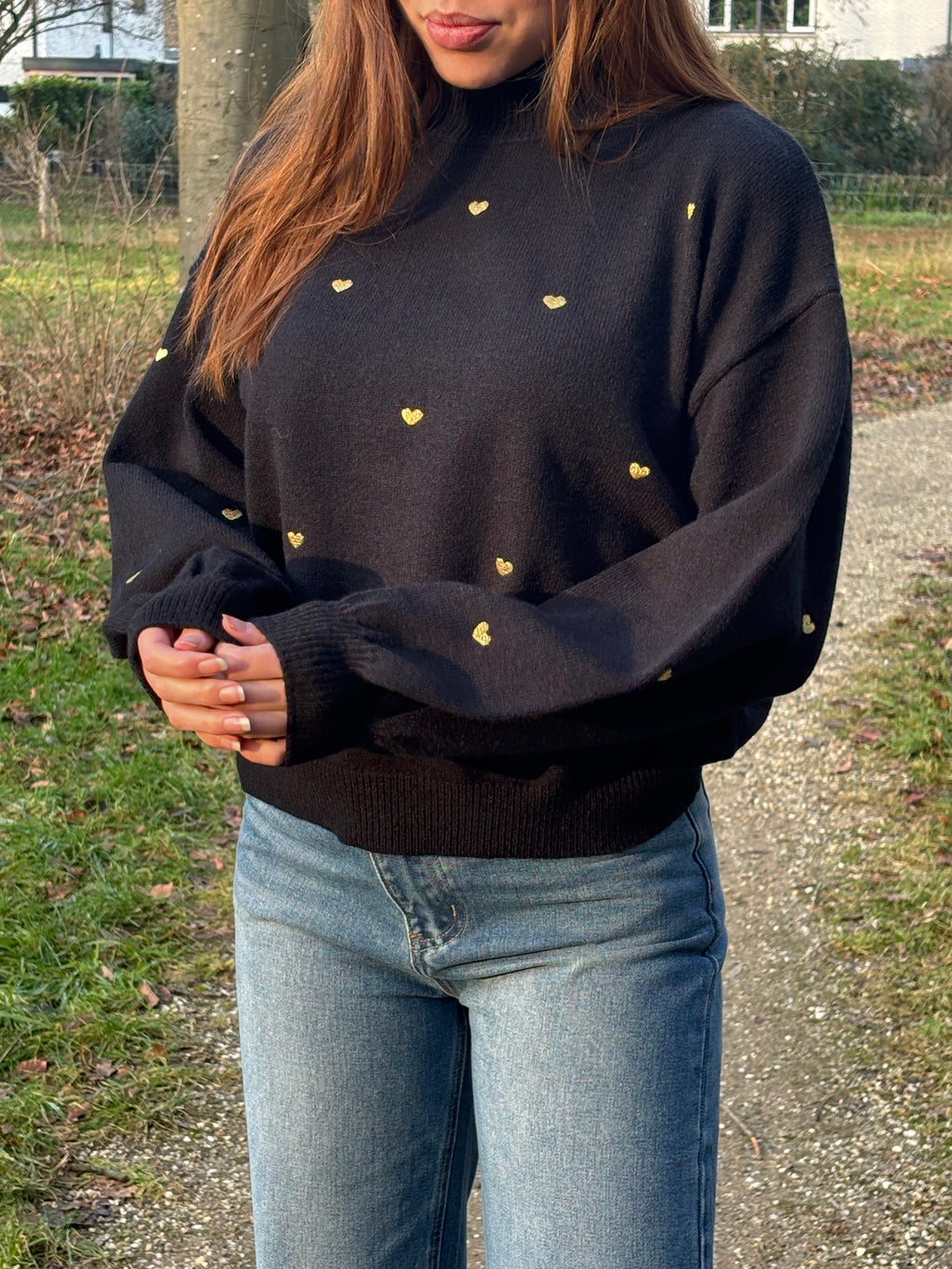 Sweetheart Sweater Black