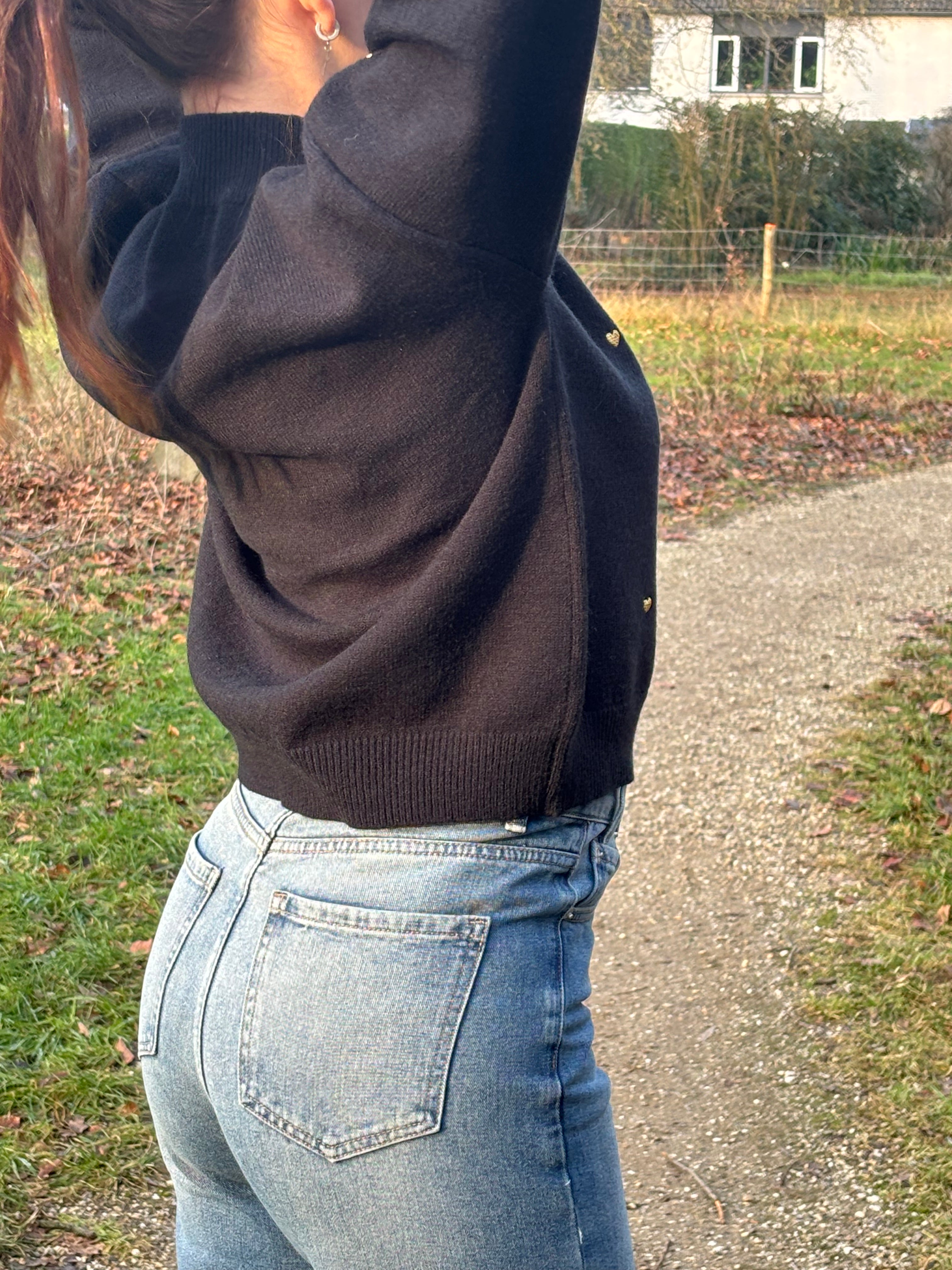 Sweetheart Sweater Black